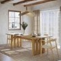 Large Solid Oak Rectangular Dining Table - 240cm - Seats 6 - 8 - Roe