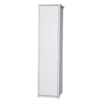 Avola Premium Plus Single Wardrobe in White with Cream Gloss