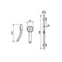 Regal Round Shower & Slide Rail Kit