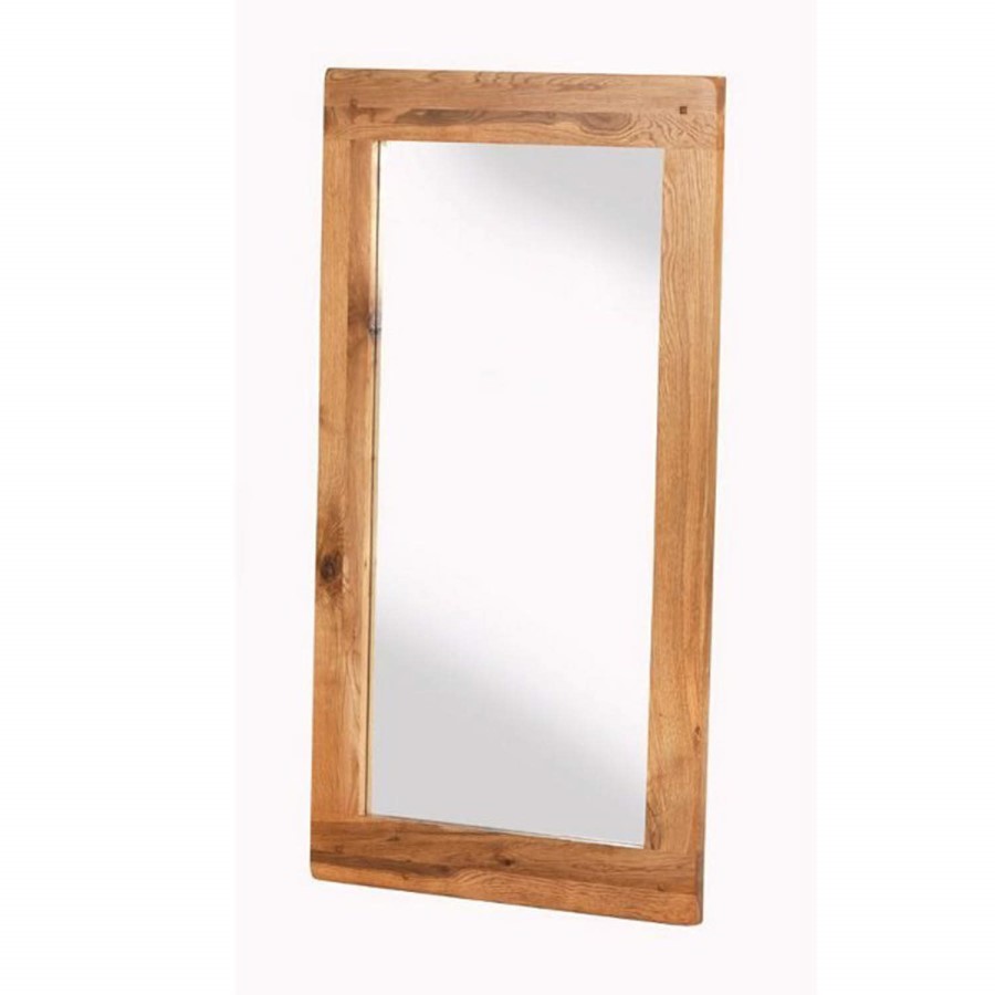 Heritage Furniture Cherbourg Rustic Oak Wall Mirror