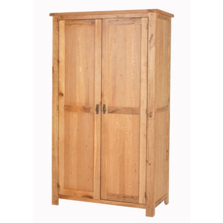 Cherbourg Rustic Oak Double Wardrobe