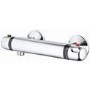 Round Thermostatic Bar Valve with Offset Outlet