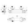 Round Thermostatic Bar Valve with Offset Outlet
