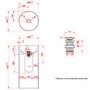 Matt White Round Stone Resin Freestanding Cylinder Pedestal Basin with Waste 400mm - Ruby