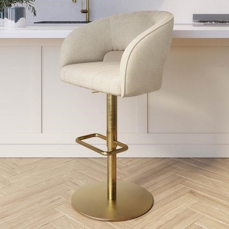 Gold store stool chair