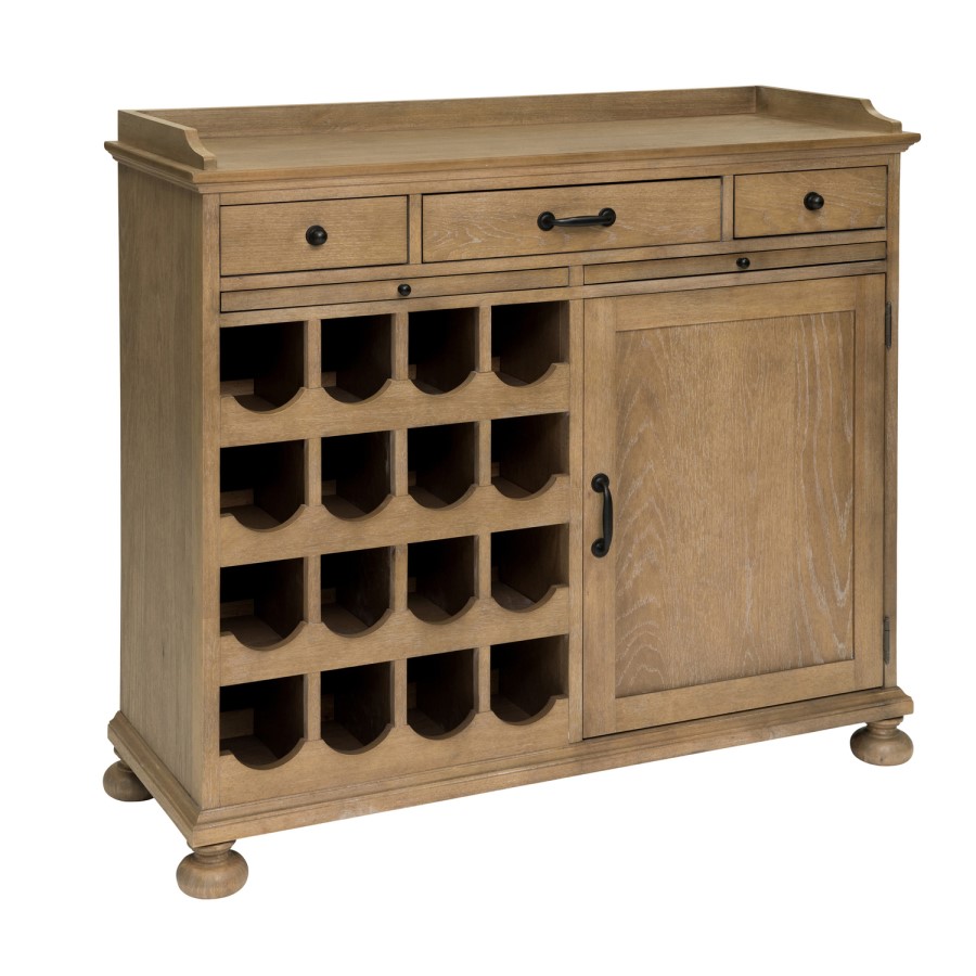 Willis and Gambier Revival Camden Solid Oak Wine Rack/Sideboard