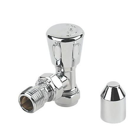 Angle radiator valve - Chromed Head