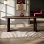 Large Rectangular Walnut Dining Table - Seats 6 - 8 - Rivo