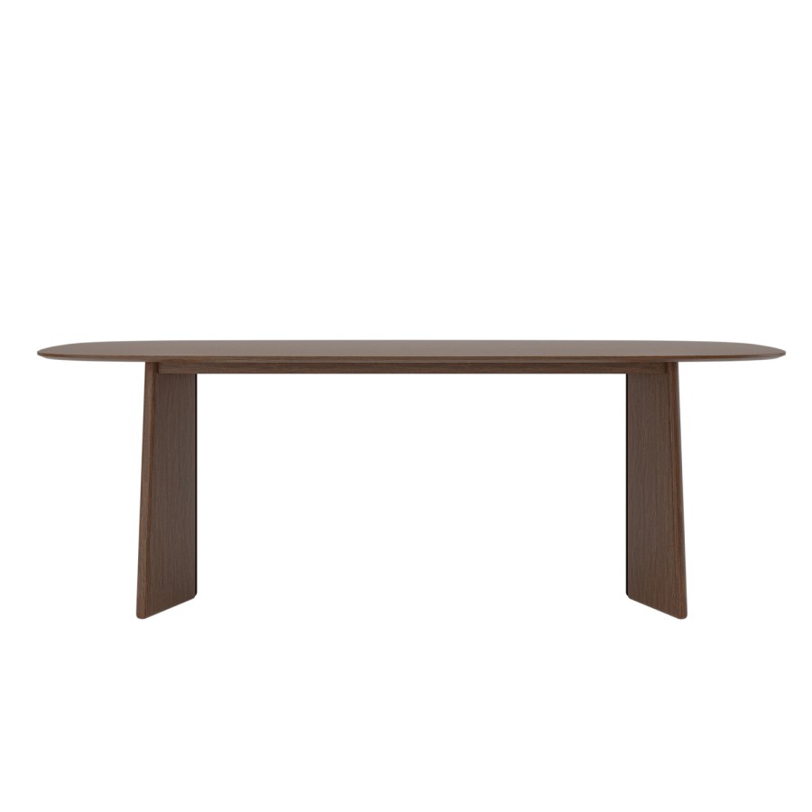 Large Rectangular Walnut Dining Table - Seats 6 - 8 - Rivo