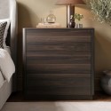 RWO002 Modern Walnut 3 Drawer Chest of Drawers - Rowan