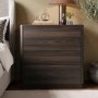 Modern Walnut 3 Drawer Chest of Drawers - Rowan