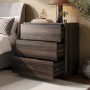 Modern Walnut 3 Drawer Chest of Drawers - Rowan