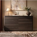RWO003 Modern Walnut 6 Drawer Chest of Drawers - Rowan