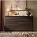 Modern Walnut 6 Drawer Chest of Drawers - Rowan