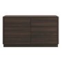 Modern Walnut 6 Drawer Chest of Drawers - Rowan