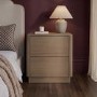 Rowan 2 Drawer Bedside in Oak Effect 