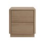 Rowan 2 Drawer Bedside in Oak Effect 