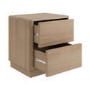 Rowan 2 Drawer Bedside in Oak Effect 