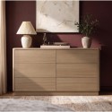 RWO006 Modern Oak 6 Drawer Chest of Drawers - Rowan