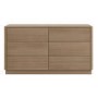 Modern Oak 6 Drawer Chest of Drawers - Rowan