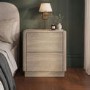 Rowan 2 Drawer Bedside in Light Oak Effect 