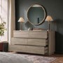 Modern Light Oak 6 Drawer Chest of Drawers - Rowan