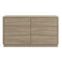 Modern Light Oak 6 Drawer Chest of Drawers - Rowan