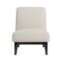 Beige Jacquard Patterned Fabric Accent Chair - Raya