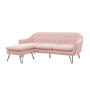 Pink Fabric Reversible L Shaped Sofa - Seats 3 - Rylee