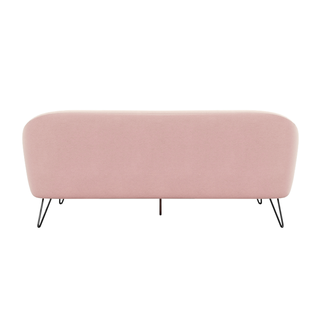 Pink Fabric Reversible L Shaped Sofa - Seats 3 - Rylee