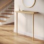 Extra Small & Narrow Weathered Oak Console Table - 80cm - Rayne