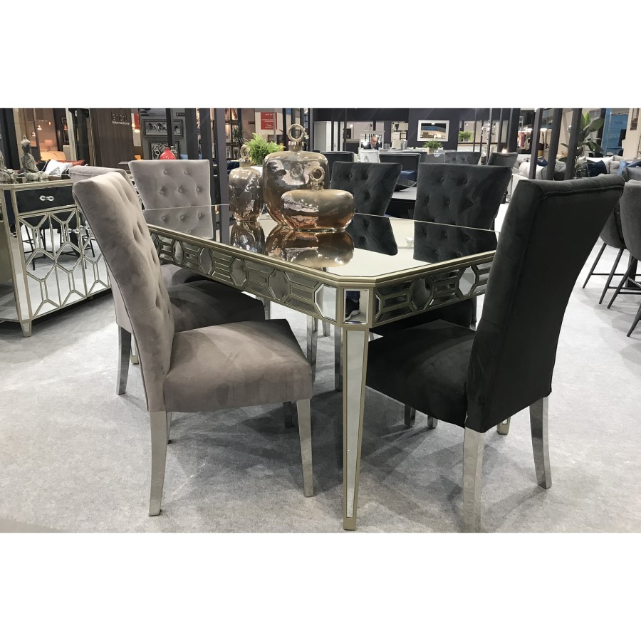 Rosa Mirrored Dining Table - Vida Living