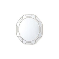 Rosa Round Mirror with Patterns - Vida Living 