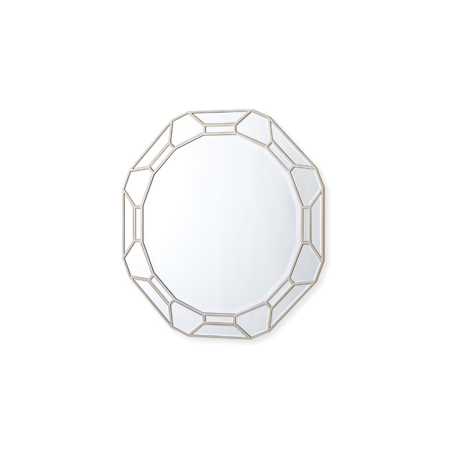 Rosa Round Mirror with Patterns - Vida Living 