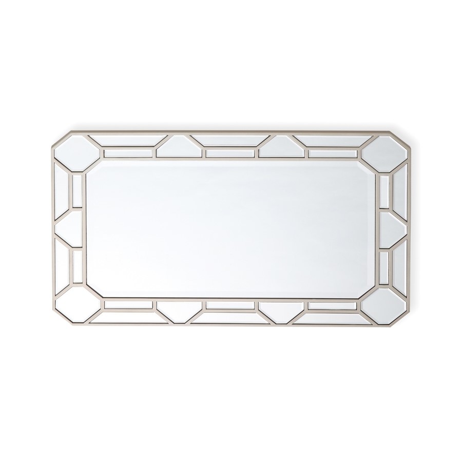 Rosa Rectangular Mirror with Patterns - Vida Living