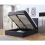 GRADE A1 - Safina Kingsize Ottoman Bed in Charcoal Grey Fabric