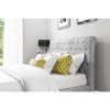 GRADE A1 - Safina Grey Velvet Double Bed 