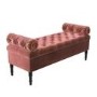 Safina Hall Storage Bench in Blush Pink Velvet