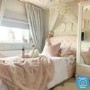 GRADE A2 - Safina Wing Back Single Bed in Baby Pink Velvet with Underbed Drawer