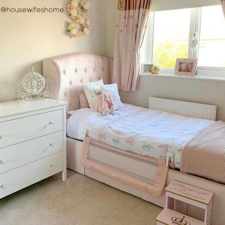 Girls pink single bed best sale