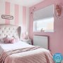 GRADE A2 - Safina Wing Back Single Bed in Baby Pink Velvet with Underbed Drawer