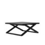 Small Rectangular Black Coffee Table - Sage