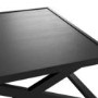 Small Rectangular Black Coffee Table - Sage