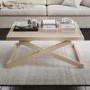 Large Rectangular Light Oak Coffee Table - Sage