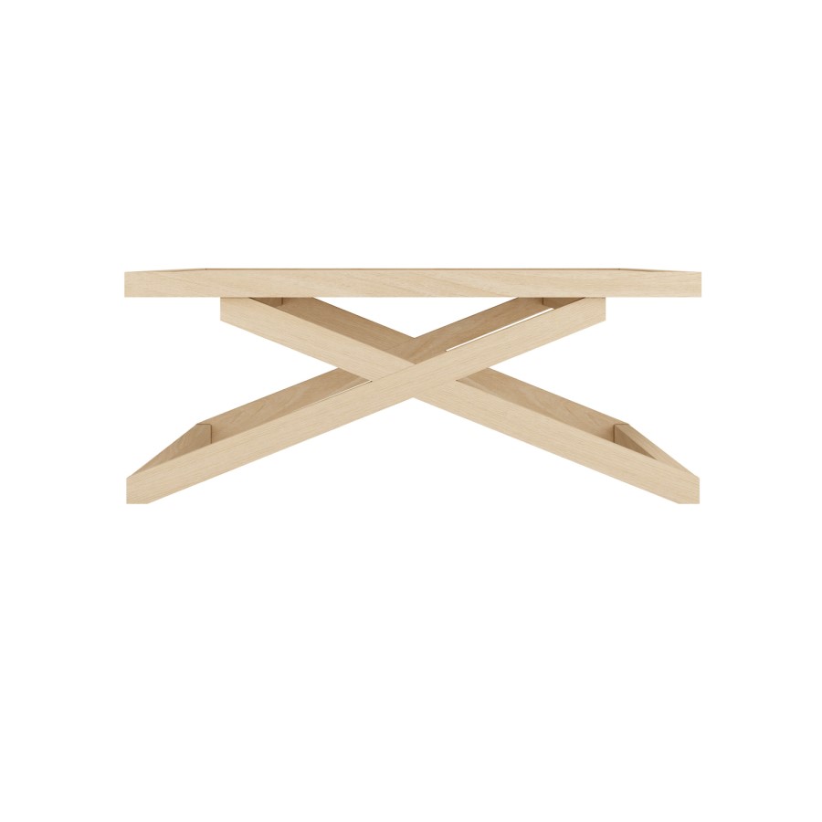 Large Rectangular Light Oak Coffee Table - Sage