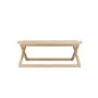 Large Rectangular Light Oak Coffee Table - Sage