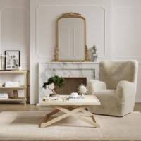 Small Rectangular Light Oak Coffee Table - Sage