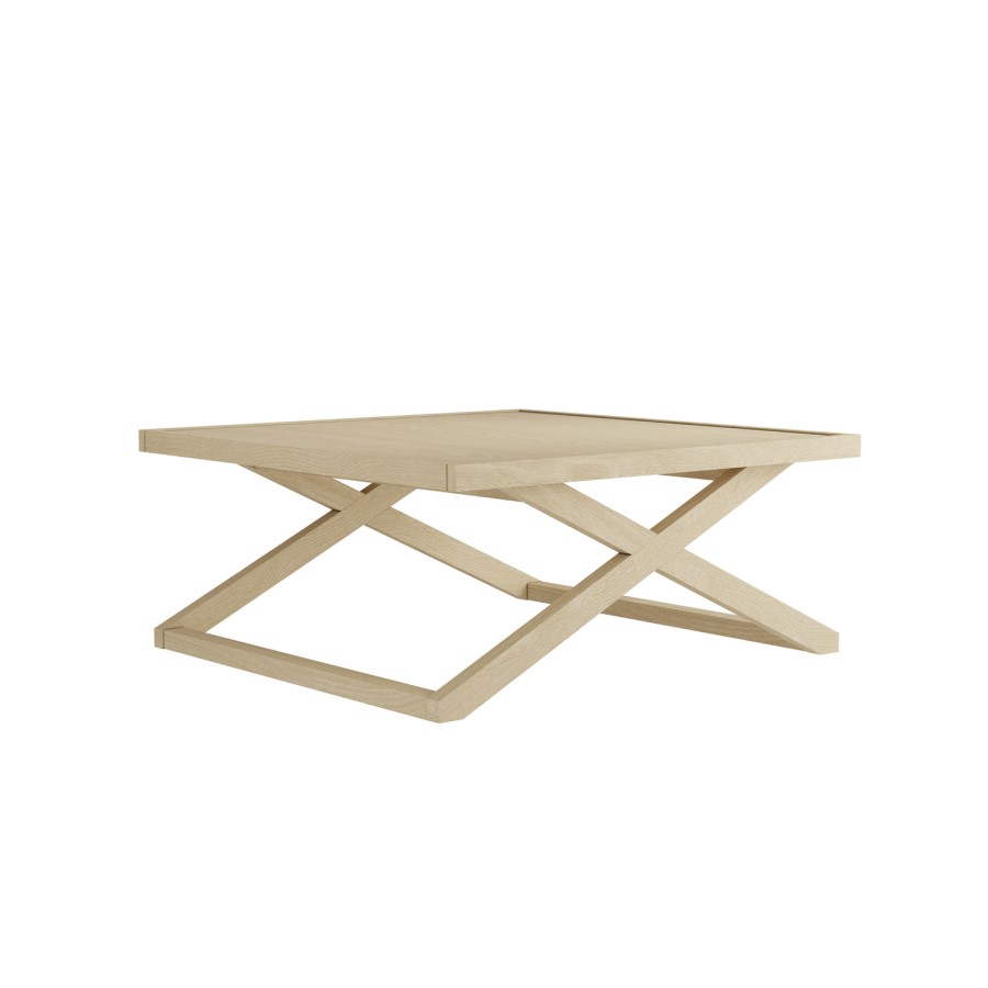 Small Rectangular Light Oak Coffee Table - Sage