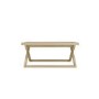 Small Rectangular Light Oak Coffee Table - Sage