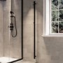 Black Vertical Electric Towel Radiator 1600mm - Sagaro